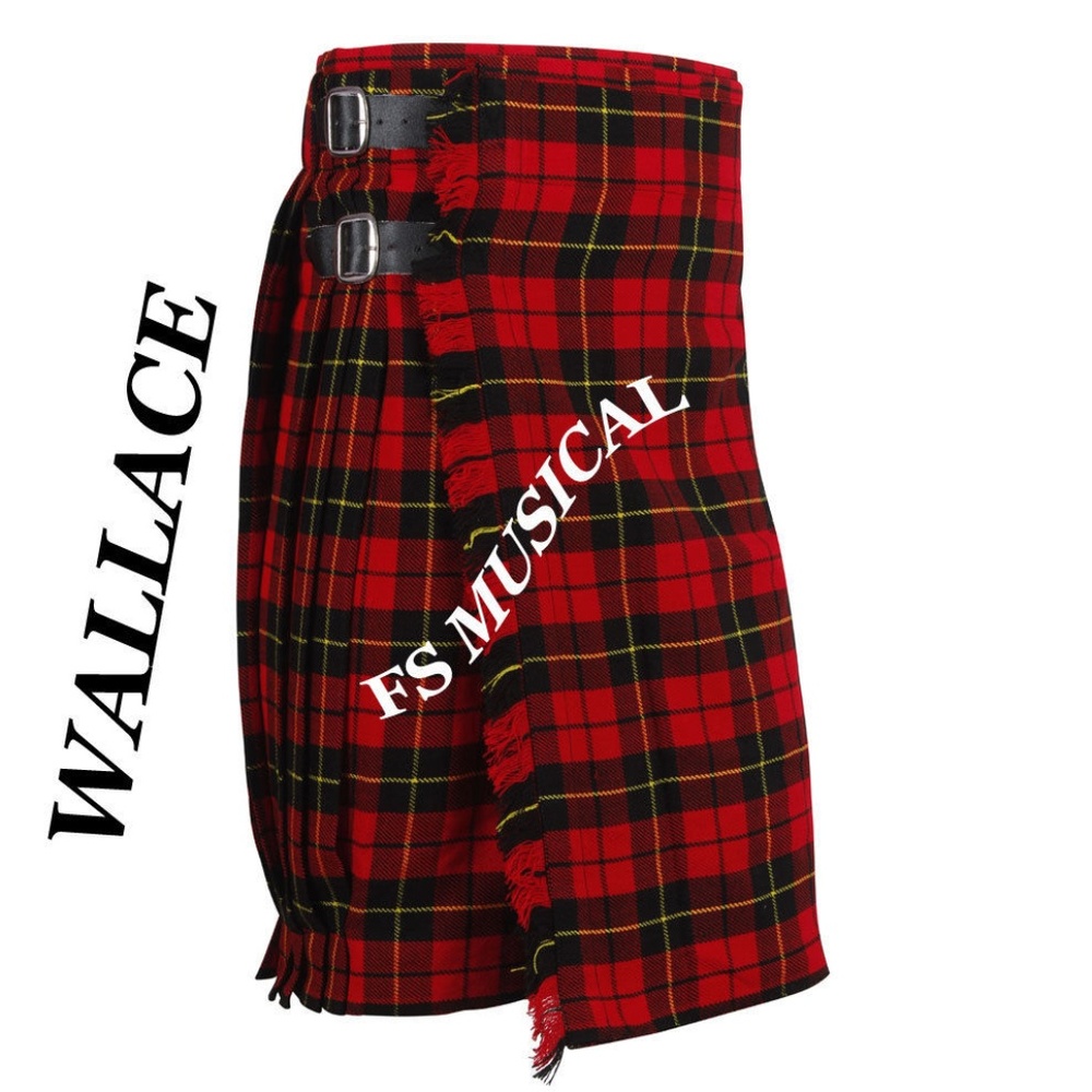 New Men's 5 Yard Scottish Kilts Tartan Kilt 13oz